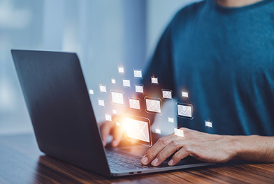 Main typing in the computer