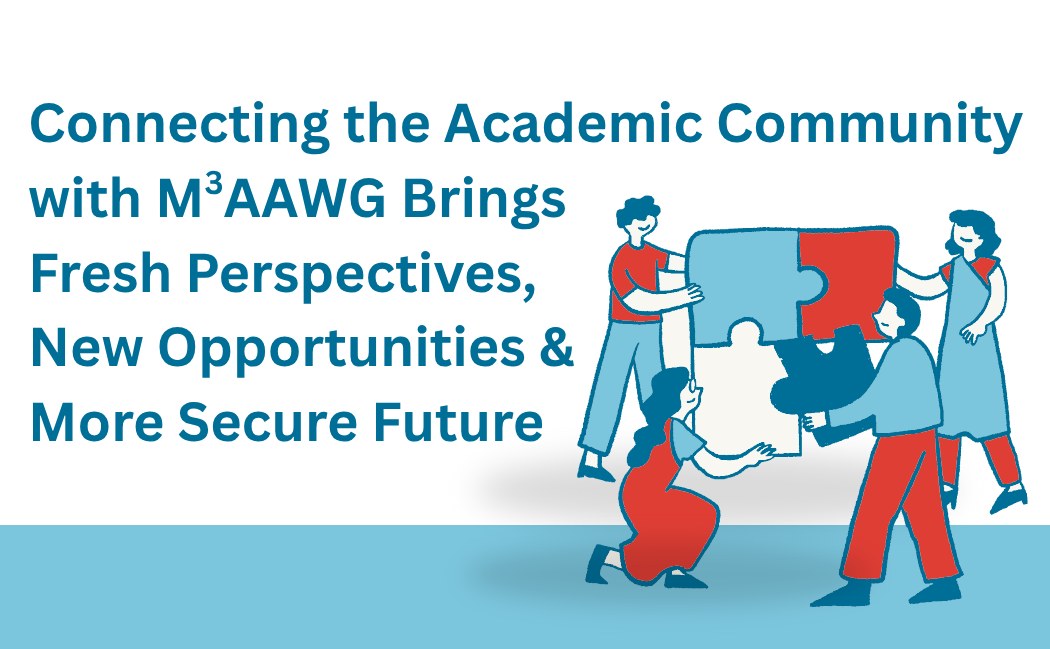 Cartoon people assembling a puzzle